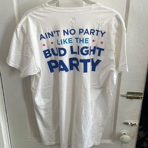 White Bud Light “Ain’t No Party Like The Bud Light Party” T-Shirt